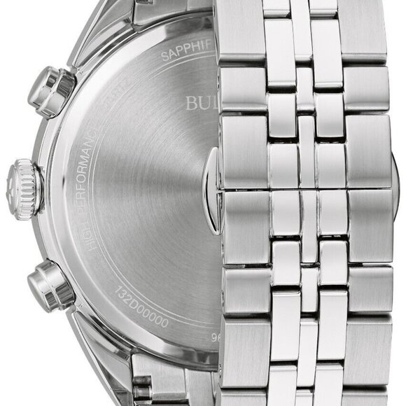 Bulova Men's Classic Chronograph Silver Stainless Steel Date Watch - Picture 4 of 7
